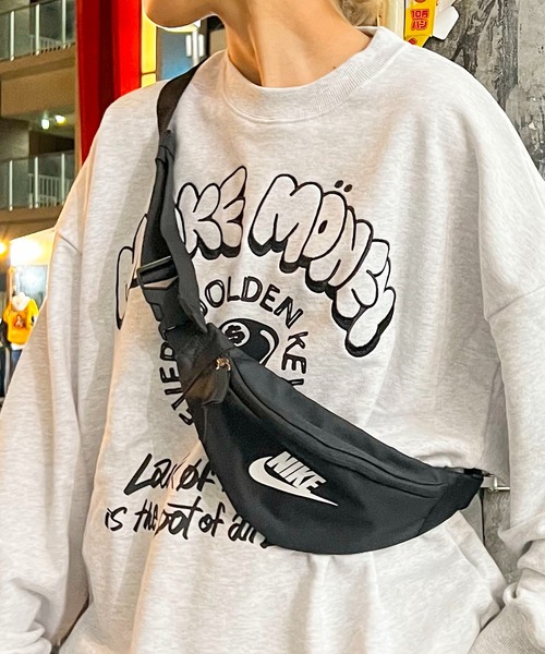 NIKE（ナイキ）の「【NIKE / ナイキ】ヘリテージ ウエストバッグ（ボディバッグ/ウエストポーチ・メンズ・ブラック・ONESIZE）」の12枚目の写真