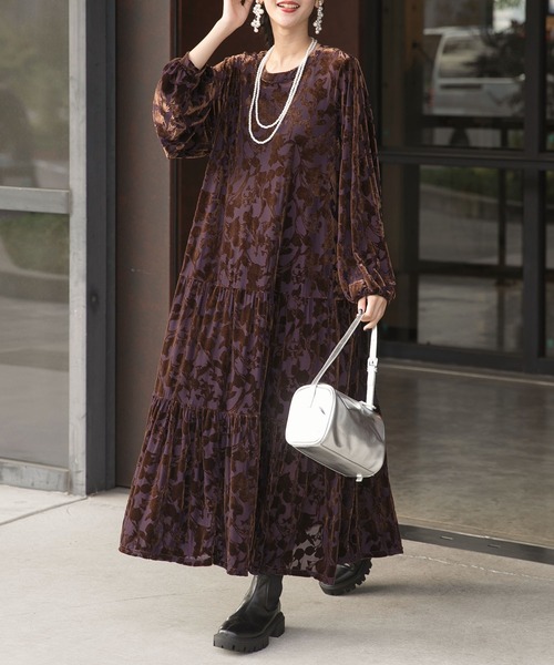 forksy.】【オケージョン対応】フラワーフロッキーティアード