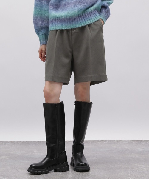 LAKOLE（ラコレ）の「ウールライクショートパンツ / 985360（その他パンツ・レディース・ブラック/チャコール・SMALL/MEDIUM）」の8枚目の写真