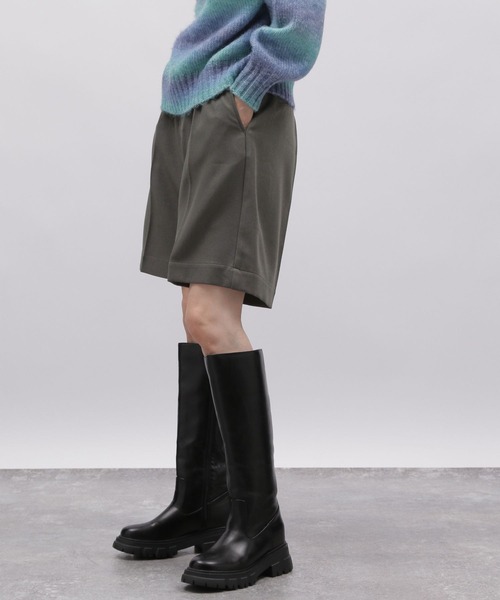 LAKOLE（ラコレ）の「ウールライクショートパンツ / 985360（その他パンツ・レディース・ブラック/チャコール・SMALL/MEDIUM）」の9枚目の写真