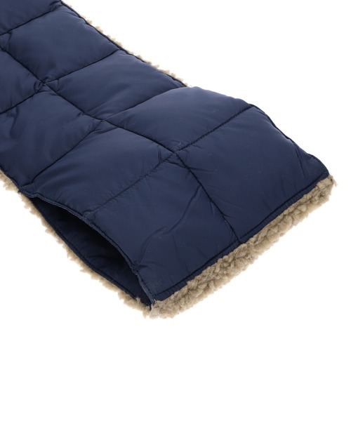TAION（タイオン）の「TAION REVERSIBLE MOUNTAIN DOWNxBOA SCARF TAION-R201MT（ストール/ショール・メンズ・パープル/ブラウン/オリーブ/ブラック/ネイビー・ONE SIZE）」の9枚目の写真
