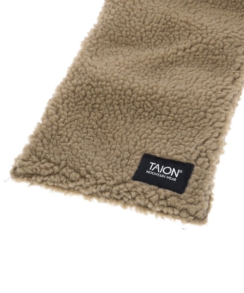 TAION（タイオン）の「TAION REVERSIBLE MOUNTAIN DOWNxBOA SCARF TAION-R201MT（ストール/ショール・メンズ・パープル/ブラウン/オリーブ/ブラック/ネイビー・ONE SIZE）」の10枚目の写真