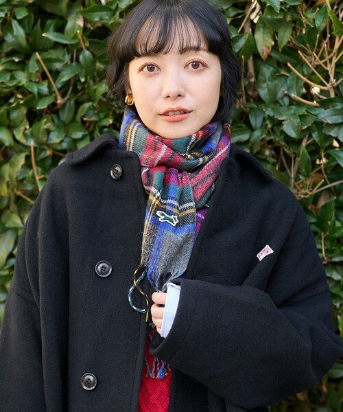 FREAK'S STORE（フリークスストア）の「TOWN CRAFT × FREAK'S STORE/タウンクラフト 別注 マフラー/チェックマフラー（マフラー・レディース・グレー/レッド/ベージュ・ONE SIZE）」の6枚目の写真
