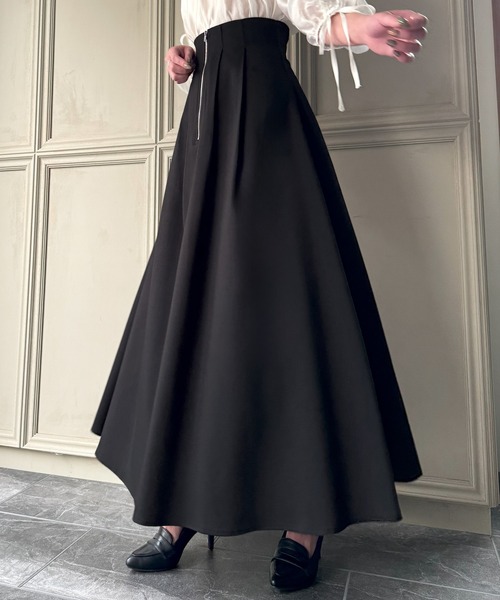 junoah（ジュノア）の「ハイウエストフロントジップコルセットフレア