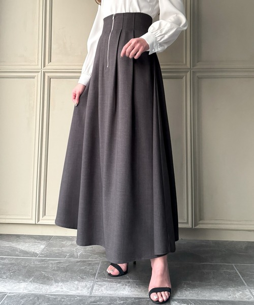 junoah（ジュノア）の「ハイウエストフロントジップコルセットフレア