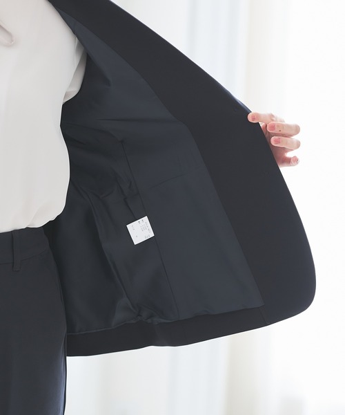 Honeys（ハニーズ）の「ウォッシャブルダブルボタンストレッチテーラードジャケット（テーラードジャケット・レディース・アイボリー/ダークネイビー/杢グレー/ベージュ/ブラック・L/M/LL/S/3L）」の7枚目の写真
