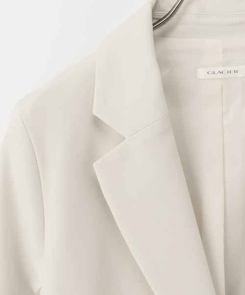 Honeys（ハニーズ）の「ウォッシャブルダブルボタンストレッチテーラードジャケット（テーラードジャケット・レディース・アイボリー/ダークネイビー/杢グレー/ベージュ/ブラック・L/M/LL/S/3L）」の15枚目の写真