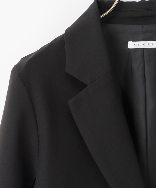 Honeys（ハニーズ）の「ウォッシャブルダブルボタンストレッチテーラードジャケット（テーラードジャケット・レディース・アイボリー/ダークネイビー/杢グレー/ベージュ/ブラック・L/M/LL/S/3L）」の17枚目の写真
