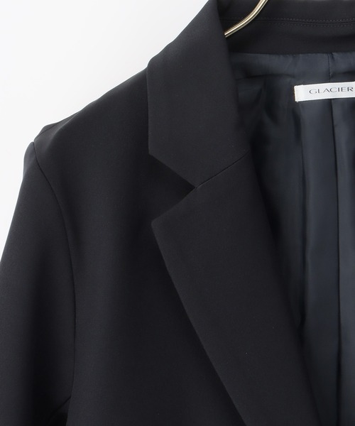 Honeys（ハニーズ）の「ウォッシャブルダブルボタンストレッチテーラードジャケット（テーラードジャケット・レディース・アイボリー/ダークネイビー/杢グレー/ベージュ/ブラック・L/M/LL/S/3L）」の19枚目の写真