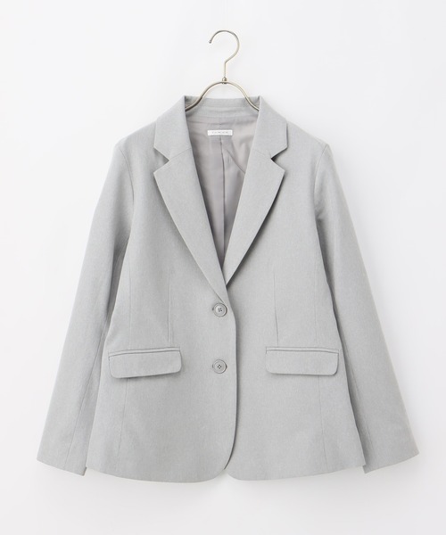 Honeys（ハニーズ）の「ウォッシャブルダブルボタンストレッチテーラードジャケット（テーラードジャケット・レディース・アイボリー/ダークネイビー/杢グレー/ベージュ/ブラック・L/M/LL/S/3L）」の20枚目の写真