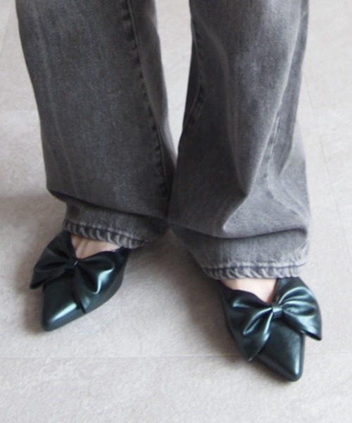 VIVIAN（ヴィヴィアン）の「2WAYポインテッドトゥリボンストラップ