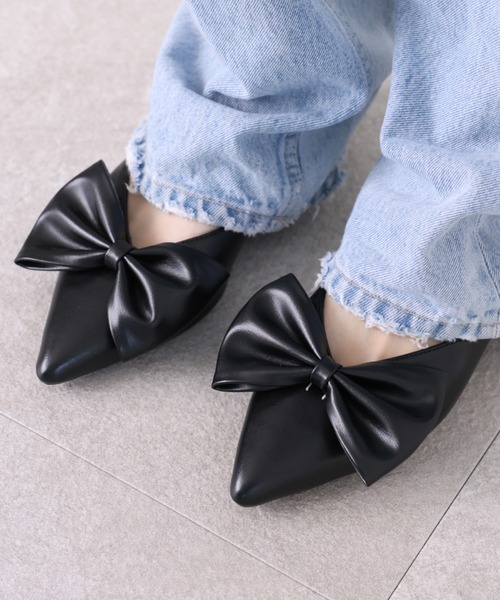 VIVIAN(ヴィヴィアン)の「2WAYポインテッドトゥリボンストラップミュールパンプス 結婚式 二次会 パーティー フォーマル オケージョン(サンダル・レディース・ブラック/クリアブラック/アイボリー/シルバー/グリーン/ブロンズ/その他3・LL/S/M/L)」の19枚目の写真