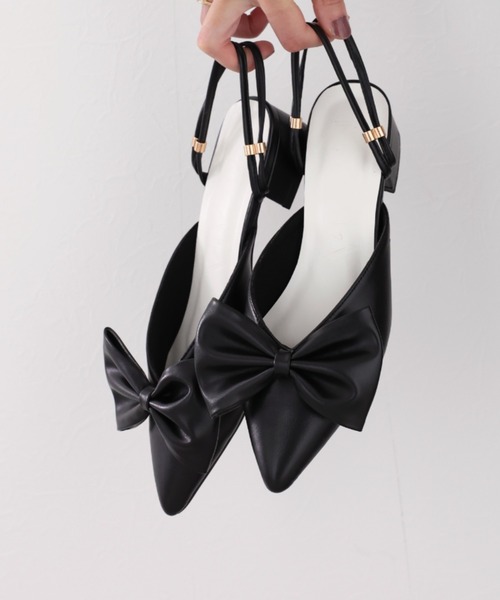 VIVIAN(ヴィヴィアン)の「2WAYポインテッドトゥリボンストラップミュールパンプス 結婚式 二次会 パーティー フォーマル オケージョン(サンダル・レディース・ブラック/クリアブラック/アイボリー/シルバー/グリーン/ブロンズ/その他3・LL/S/M/L)」の17枚目の写真