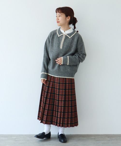 アナイ　38 ビエラチェックプリーツスカート 爆買い，新作登場】 アナイ 38 ビエラチェックプリーツ スカート