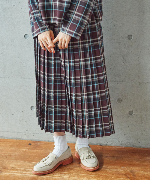 PAR ICI（パーリッシィ）の「【WEB別注カラー】ウール混ビエラチェック