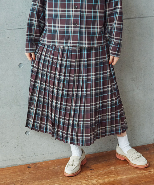 PAR ICI（パーリッシィ）の「【WEB別注カラー】ウール混ビエラチェック