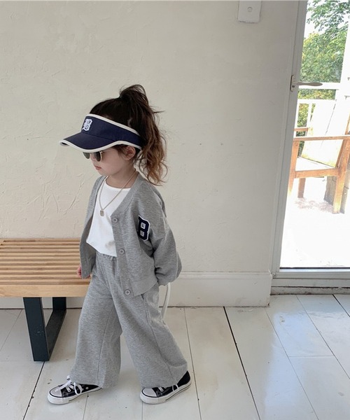 CERCA(チェルカ)の「lulunoix/スウェットセットアップ N15160(スウェット・キッズ・グレー・90cm/100cm/110cm/120cm/130cm)」の1枚目の写真