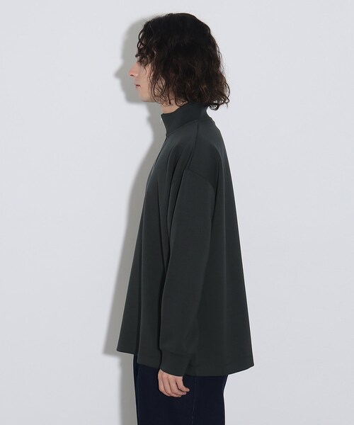 tk.TAKEO KIKUCHI(ティーケータケオキクチ)の「◆ポンチハーフジッププルオーバー(Tシャツ/カットソー・メンズ・ブラック/チャコールグレー/ホワイト・03/01/02)」の6枚目の写真