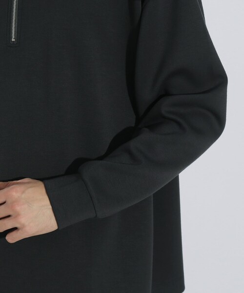 tk.TAKEO KIKUCHI(ティーケータケオキクチ)の「◆ポンチハーフジッププルオーバー(Tシャツ/カットソー・メンズ・ブラック/チャコールグレー/ホワイト・03/01/02)」の9枚目の写真