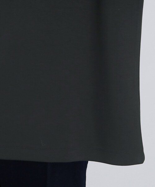 tk.TAKEO KIKUCHI(ティーケータケオキクチ)の「◆ポンチハーフジッププルオーバー(Tシャツ/カットソー・メンズ・ブラック/チャコールグレー/ホワイト・03/01/02)」の10枚目の写真