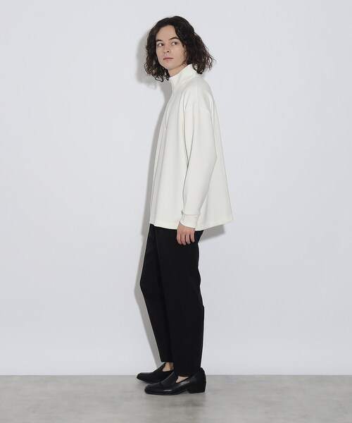 tk.TAKEO KIKUCHI(ティーケータケオキクチ)の「◆ポンチハーフジッププルオーバー(Tシャツ/カットソー・メンズ・ブラック/チャコールグレー/ホワイト・03/01/02)」の14枚目の写真