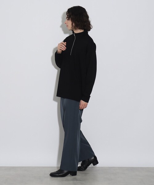 tk.TAKEO KIKUCHI(ティーケータケオキクチ)の「◆ポンチハーフジッププルオーバー(Tシャツ/カットソー・メンズ・ブラック/チャコールグレー/ホワイト・03/01/02)」の17枚目の写真