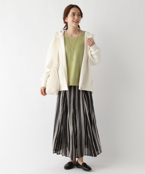 GLOBAL WORK（グローバルワーク）の「ライトクッションZIPパーカー/975608（パーカー・レディース・アイボリー/グレイッシュベージュ/モカ・MEDIUM/LARGE）」の20枚目の写真