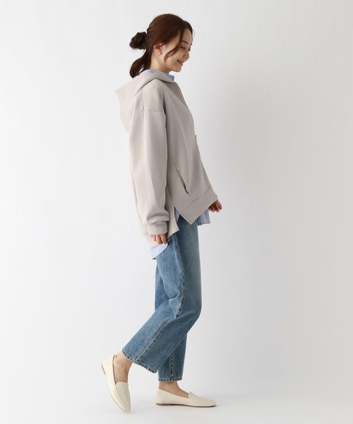 GLOBAL WORK（グローバルワーク）の「ライトクッションZIPパーカー/975608（パーカー・レディース・アイボリー/グレイッシュベージュ/モカ・MEDIUM/LARGE）」の17枚目の写真