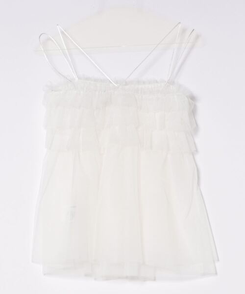 archives（アルシーヴ）の「フリルチュールキャミチュニック（その他トップス・レディース・オフホワイト/グレー/ブラック・MEDIUM）」の5枚目の写真