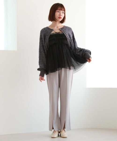 archives（アルシーヴ）の「フリルチュールキャミチュニック（その他トップス・レディース・オフホワイト/グレー/ブラック・MEDIUM）」の9枚目の写真