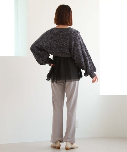 archives（アルシーヴ）の「フリルチュールキャミチュニック（その他トップス・レディース・オフホワイト/グレー/ブラック・MEDIUM）」の4枚目の写真