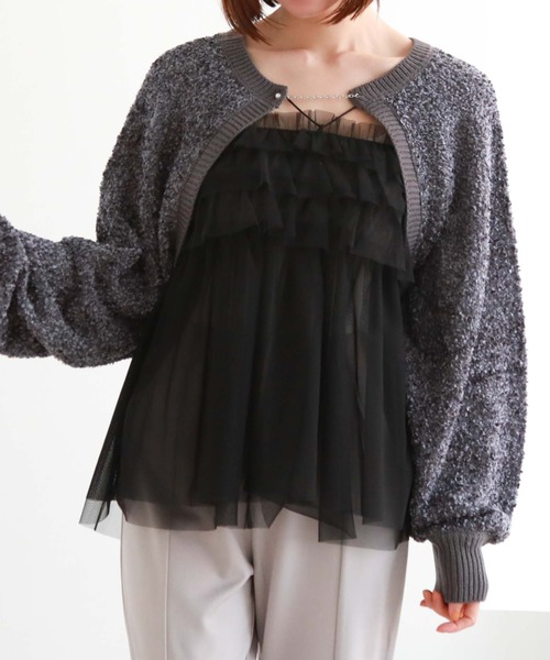 archives（アルシーヴ）の「フリルチュールキャミチュニック（その他トップス・レディース・オフホワイト/グレー/ブラック・MEDIUM）」の15枚目の写真