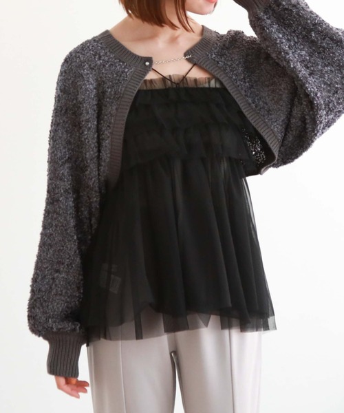 archives（アルシーヴ）の「フリルチュールキャミチュニック（その他トップス・レディース・オフホワイト/グレー/ブラック・MEDIUM）」の10枚目の写真