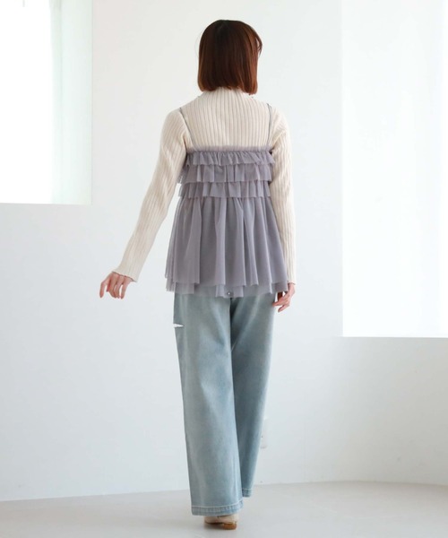 archives（アルシーヴ）の「フリルチュールキャミチュニック（その他トップス・レディース・オフホワイト/グレー/ブラック・MEDIUM）」の14枚目の写真