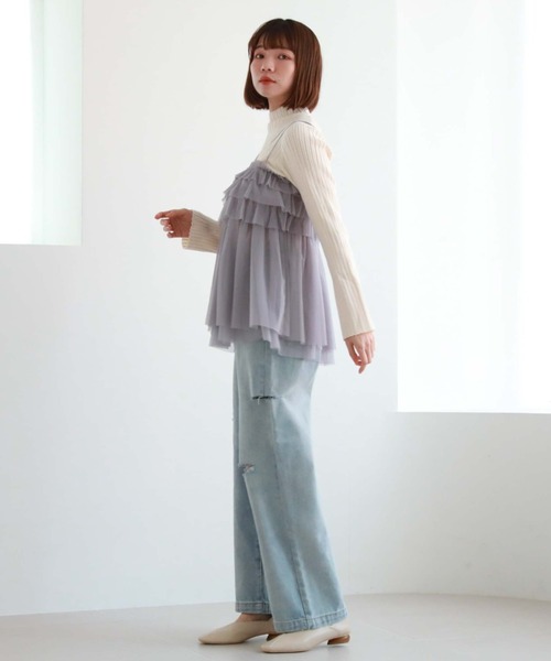 archives（アルシーヴ）の「フリルチュールキャミチュニック（その他トップス・レディース・オフホワイト/グレー/ブラック・MEDIUM）」の18枚目の写真