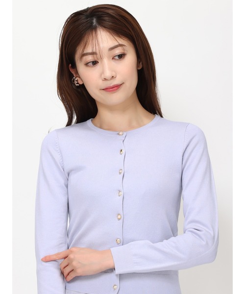 MISCH MASCH（ミッシュマッシュ）の「■2024春夏新作■ベーシックビジューカーデ/MM418406（カーディガン/ボレロ・レディース・ホワイト/ホワイト系その他/ブルー/ピンク/イエロー/ブラック・S/M）」の20枚目の写真