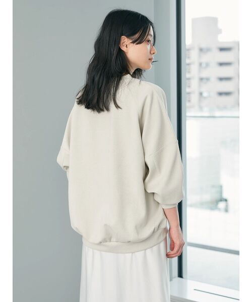 AMERICAN HOLIC（アメリカンホリック）の「ジョーゼット袖ボリュームプルオーバー（Tシャツ/カットソー・レディース・ブラック/アイボリー/グレー/ミント/グレイッシュベージュ・M/L）」の10枚目の写真