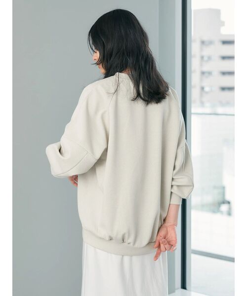 AMERICAN HOLIC（アメリカンホリック）の「ジョーゼット袖ボリュームプルオーバー（Tシャツ/カットソー・レディース・ブラック/アイボリー/グレー/ミント/グレイッシュベージュ・M/L）」の11枚目の写真