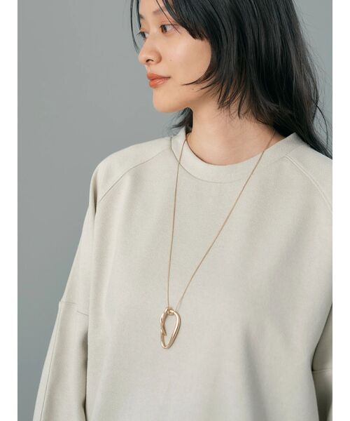 AMERICAN HOLIC（アメリカンホリック）の「ジョーゼット袖ボリュームプルオーバー（Tシャツ/カットソー・レディース・ブラック/アイボリー/グレー/ミント/グレイッシュベージュ・M/L）」の12枚目の写真