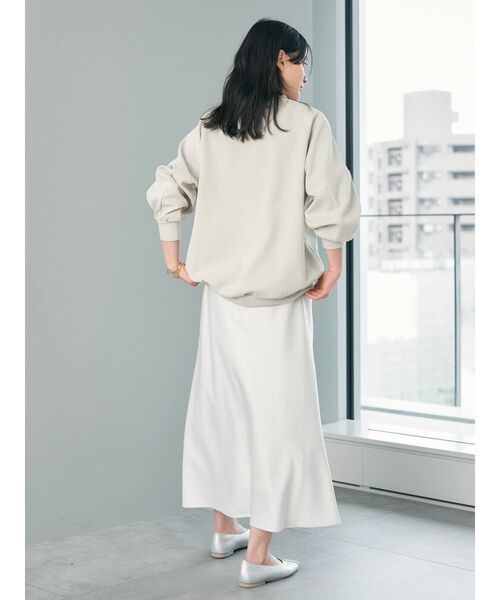 AMERICAN HOLIC（アメリカンホリック）の「ジョーゼット袖ボリュームプルオーバー（Tシャツ/カットソー・レディース・ブラック/アイボリー/グレー/ミント/グレイッシュベージュ・M/L）」の16枚目の写真