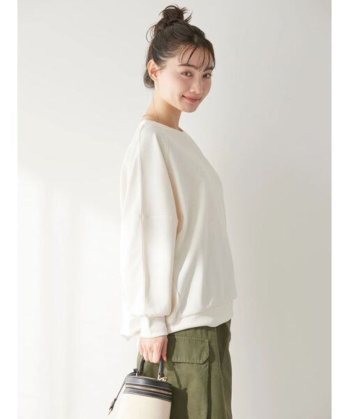 AMERICAN HOLIC（アメリカンホリック）の「ジョーゼット袖ボリュームプルオーバー（Tシャツ/カットソー・レディース・ブラック/アイボリー/グレー/ミント/グレイッシュベージュ・M/L）」の18枚目の写真