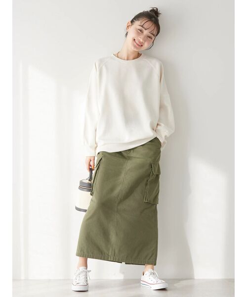 AMERICAN HOLIC（アメリカンホリック）の「ジョーゼット袖ボリュームプルオーバー（Tシャツ/カットソー・レディース・ブラック/アイボリー/グレー/ミント/グレイッシュベージュ・M/L）」の20枚目の写真