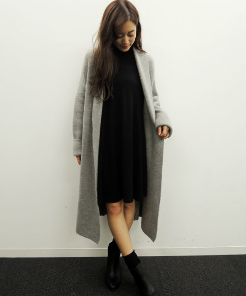 N.（N. Natural Beauty Basic）（エヌエヌナチュラルビューティーベーシック）の「【 with  12月号掲載】ガウンニットコート（その他アウター・レディース・グレー/チャコールグレー/ベージュ・MEDIUM）」の18枚目の写真