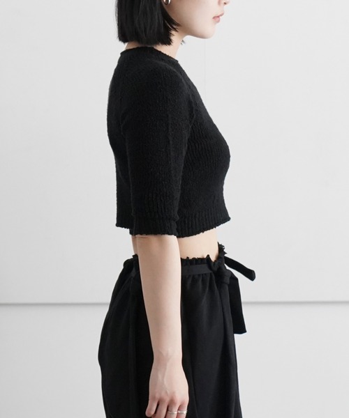 doublet(ダブレット)の「doublet SUPER STRETCH SWEATER(ニット/セーター・メンズ・ブラック/アイボリー・ONE SIZE)」の4枚目の写真