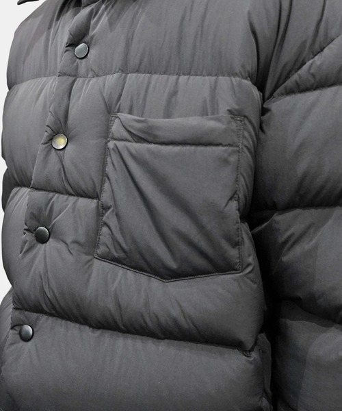 yoko sakamoto（ヨーコサカモト）の「【YOKO SAKAMOTO】 DOWN UTILITY SHIRT（ダウンジャケット/コート・メンズ・ブラック・MEDIUM/LARGE）」の4枚目の写真