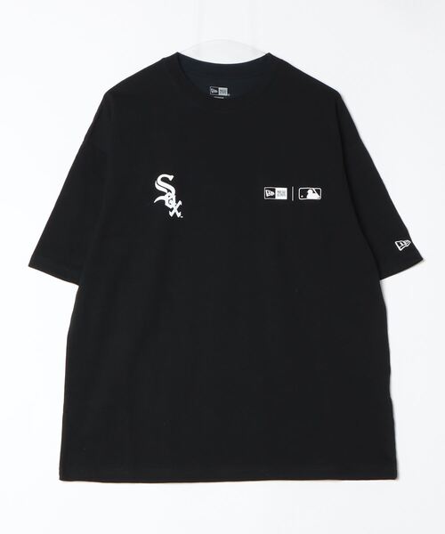 NEW ERA(ニューエラ)の「【ムラサキスポーツ限定】NEW ERA/ニューエラ SSOT 半袖 Tシャツ オーバーサイズ バックプリント MLB 14334727/14334728/14334729/14334730(Tシャツ/カットソー・メンズ・ライトブルー/ブラック/ストーン/ホワイト×ネイビー・XL/2XL/M/L)」の7枚目の写真