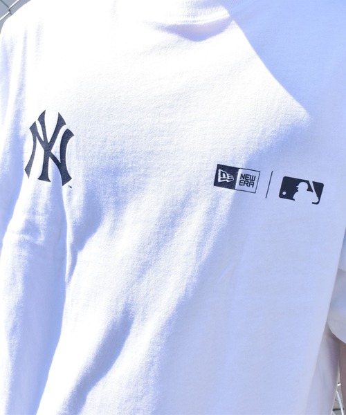 NEW ERA(ニューエラ)の「【ムラサキスポーツ限定】NEW ERA/ニューエラ SSOT 半袖 Tシャツ オーバーサイズ バックプリント MLB 14334727/14334728/14334729/14334730(Tシャツ/カットソー・メンズ・ライトブルー/ブラック/ストーン/ホワイト×ネイビー・XL/2XL/M/L)」の11枚目の写真
