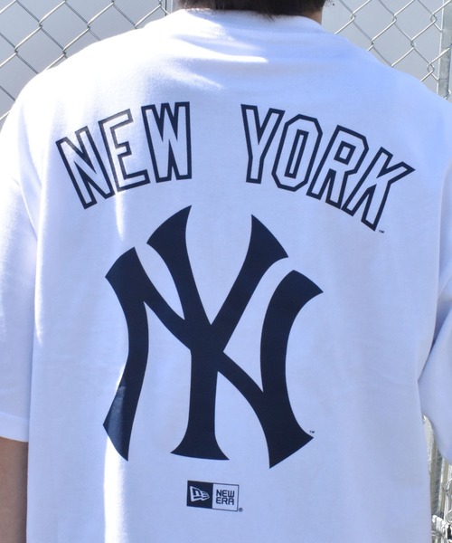 NEW ERA(ニューエラ)の「【ムラサキスポーツ限定】NEW ERA/ニューエラ SSOT 半袖 Tシャツ オーバーサイズ バックプリント MLB 14334727/14334728/14334729/14334730(Tシャツ/カットソー・メンズ・ライトブルー/ブラック/ストーン/ホワイト×ネイビー・XL/2XL/M/L)」の13枚目の写真