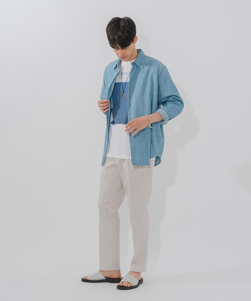 EDIFICE（エディフィス）の「シャーク ウエストマジック ストレッチパンツ（スラックス・メンズ・ブラック/ベージュ/アイボリー/ブルー系その他/ブラウン・SMALL/MEDIUM/LARGE/X-LARGE）」の9枚目の写真