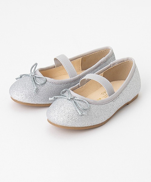 petit main（プティマイン）の「バレエシューズ（バレエシューズ・キッズ・シルバー/ライトピンク/ブラック/オフホワイト・15cm/16cm/19cm/18cm/14cm/17cm）」の4枚目の写真